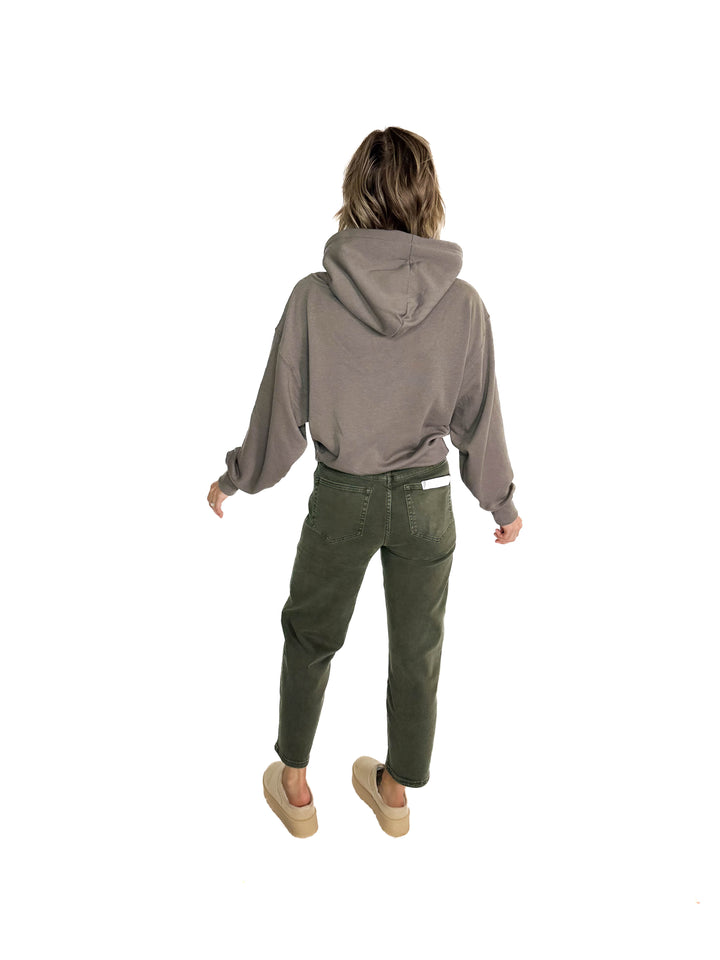 Jaxx 1/2 Zip Hoodie- FOSSIL