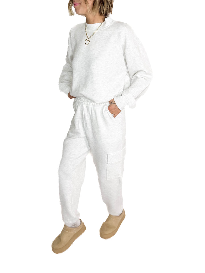 Everett Modal Cargo Jogger- HTHR GREY