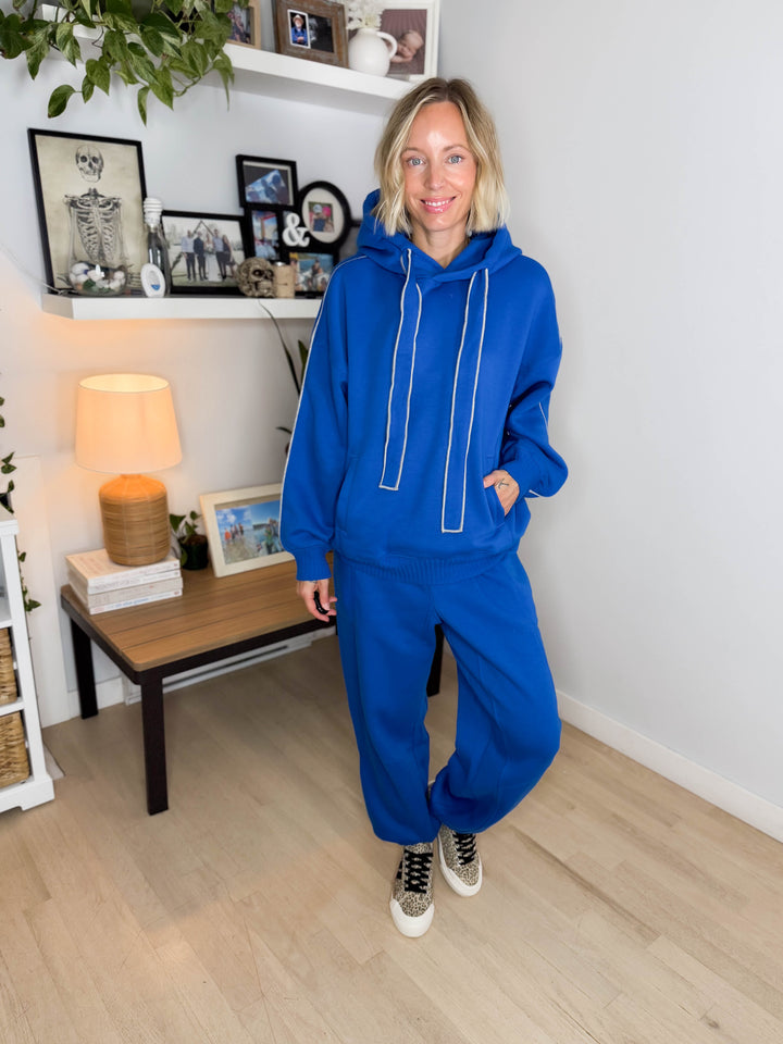 Thistle French Terry Fleece Jogger - BLUE