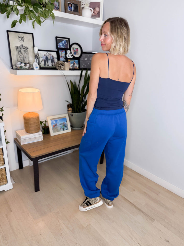 Thistle French Terry Fleece Jogger - BLUE