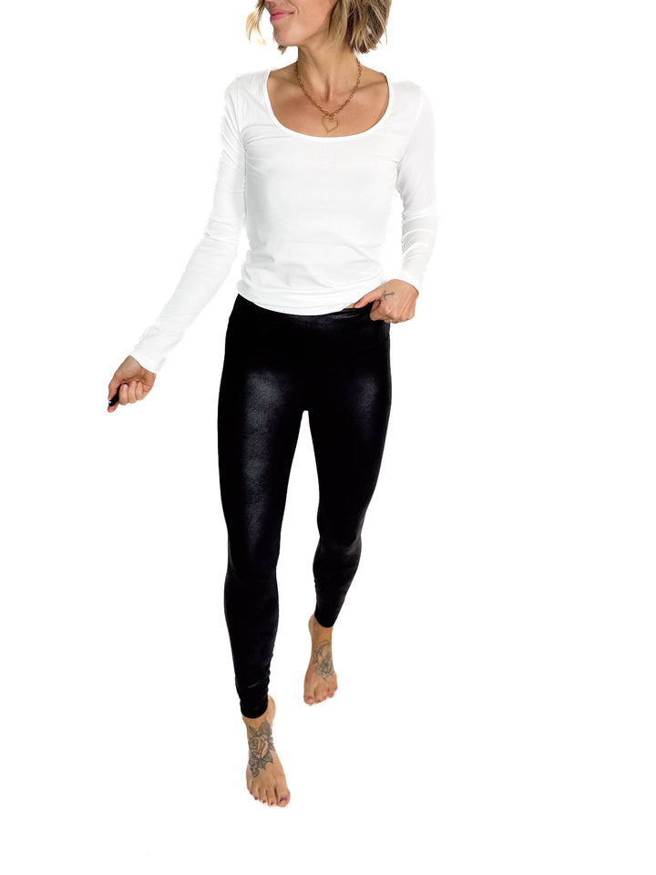 Polar Haze Faux Leather Legging