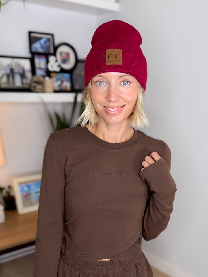 CC Classic Beanie- BURGUNDY