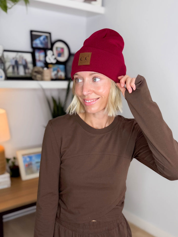 CC Classic Beanie- BURGUNDY