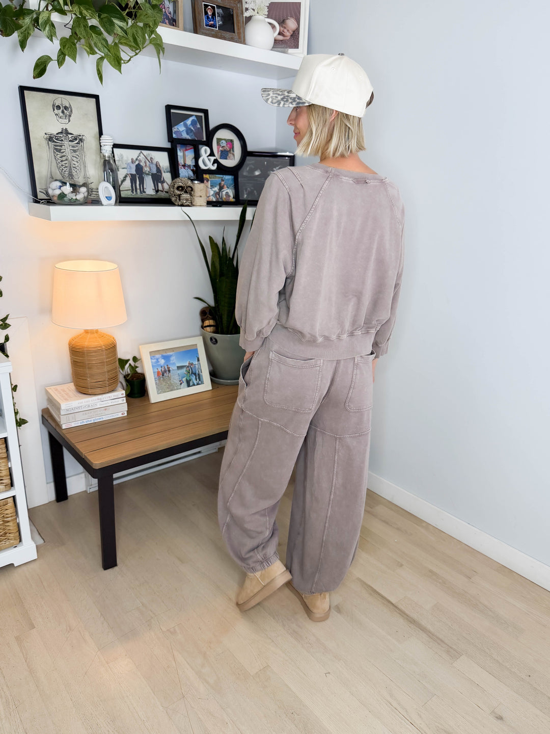 Kerima Washed Cotton Barrel Set- MOCHA