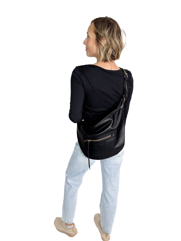 Leigh Crossbody Bag- BLACK