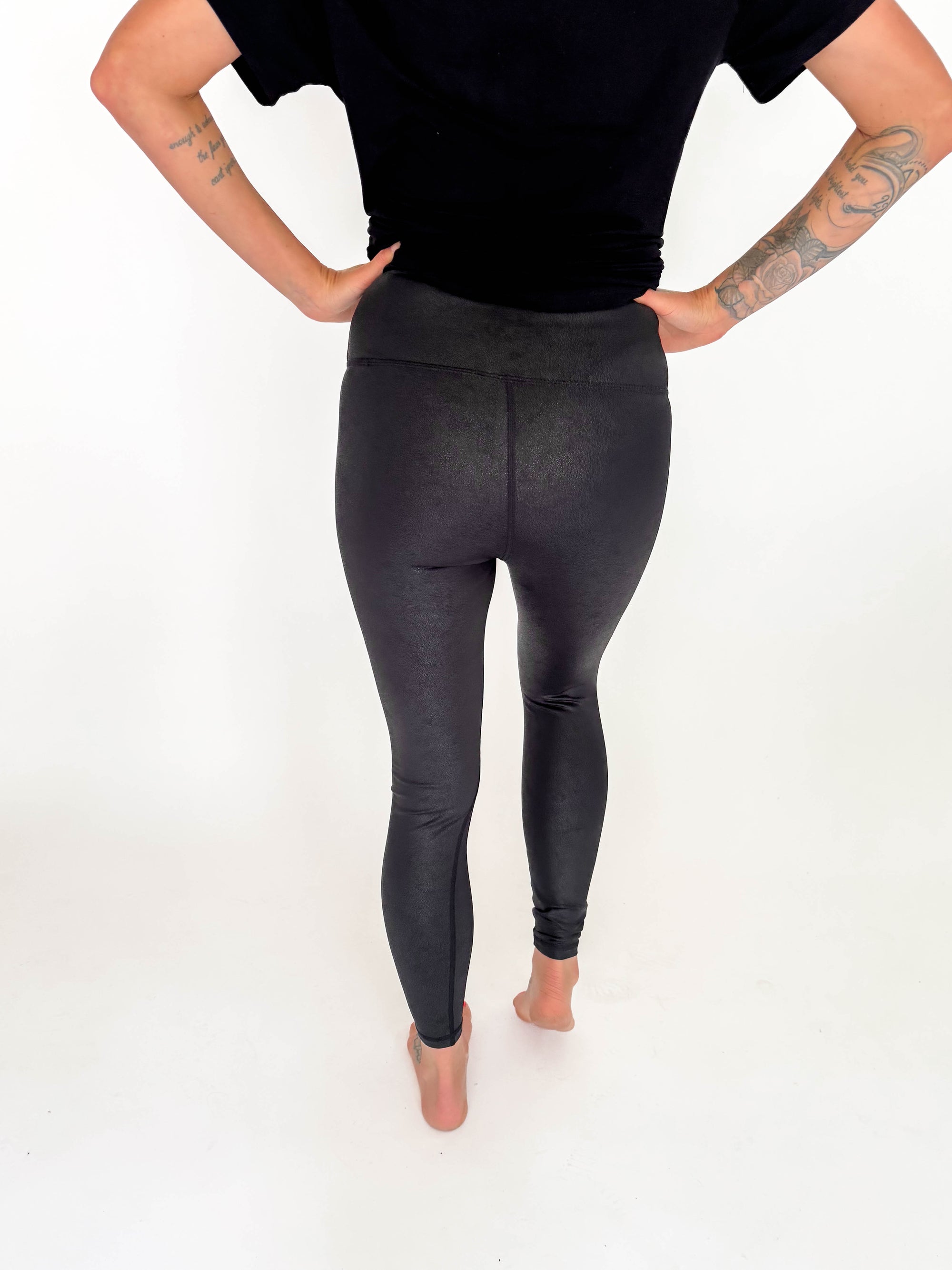 Only The Best Faux Leather Pebble Legging-FINAL SALE *S*