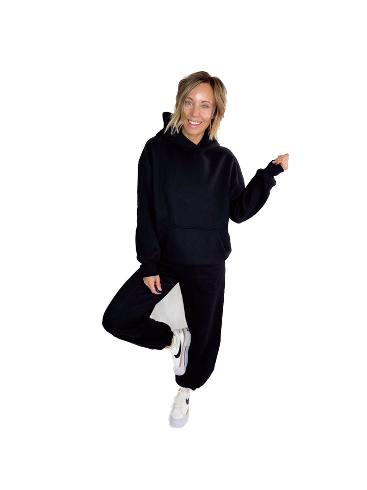 Rowan Fleece Hoodie- BLACK