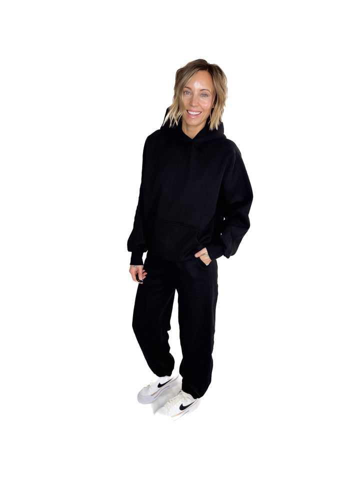 Rowan Fleece Hoodie- BLACK