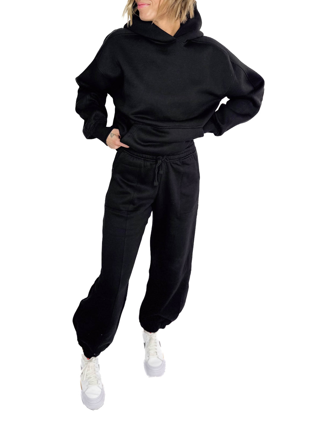 Rowan Fleece Jogger Pant- BLACK