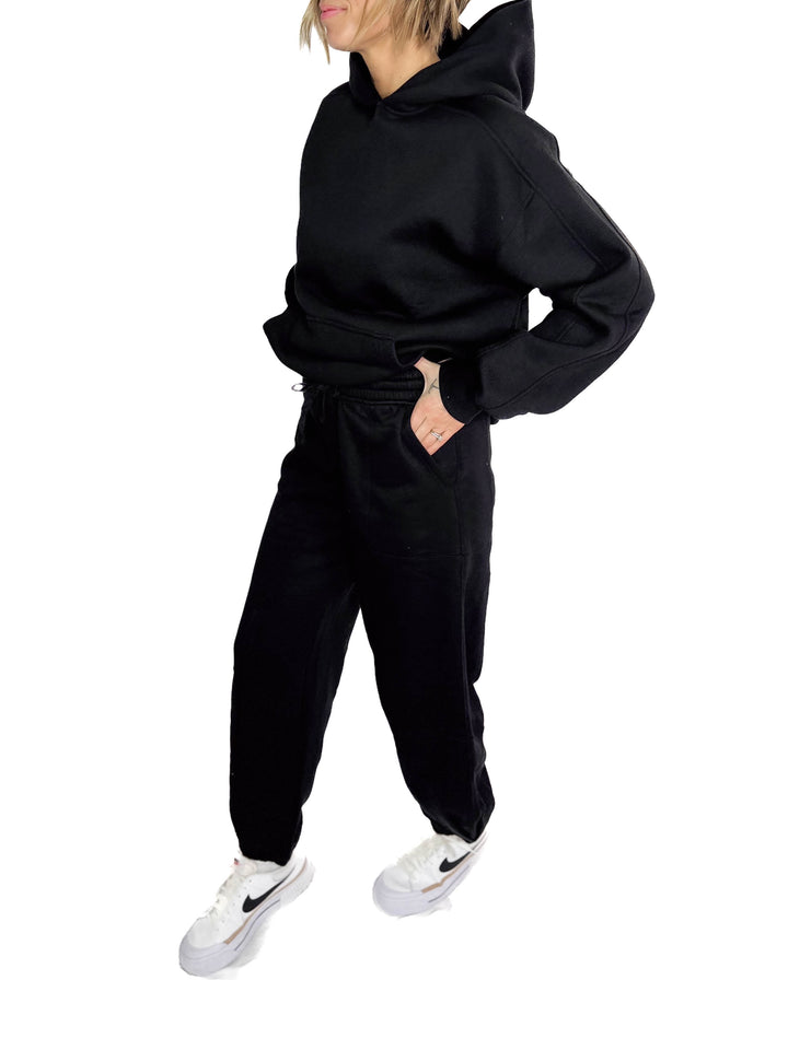 Rowan Fleece Jogger Pant- BLACK