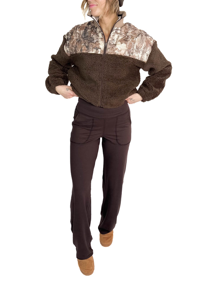 Only The Best Butter Straight Leg Legging- ESPRESSO