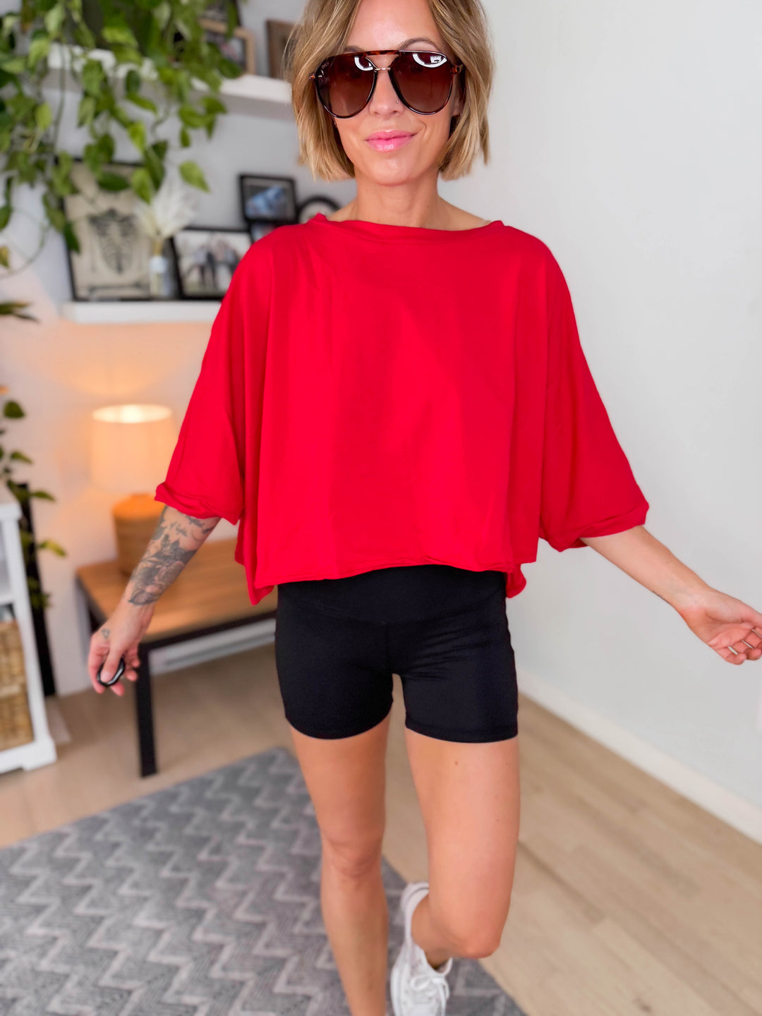 Joclyn Basic Biker Shorts- BLACK