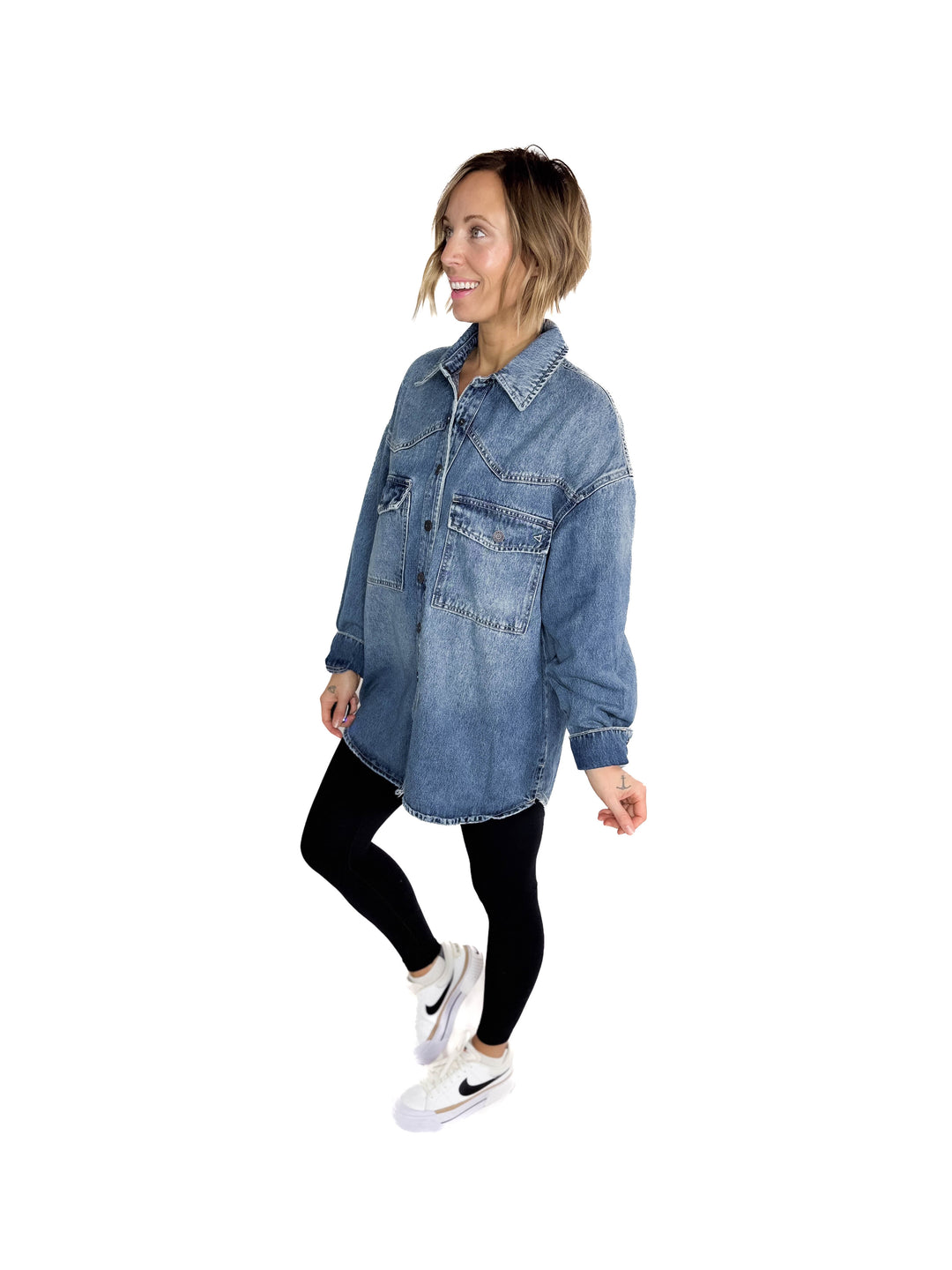 HIDDEN JEANS Abbi Oversized Denim Jacket
