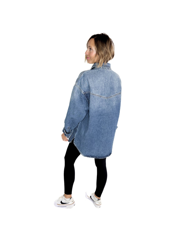 HIDDEN JEANS Abbi Oversized Denim Jacket