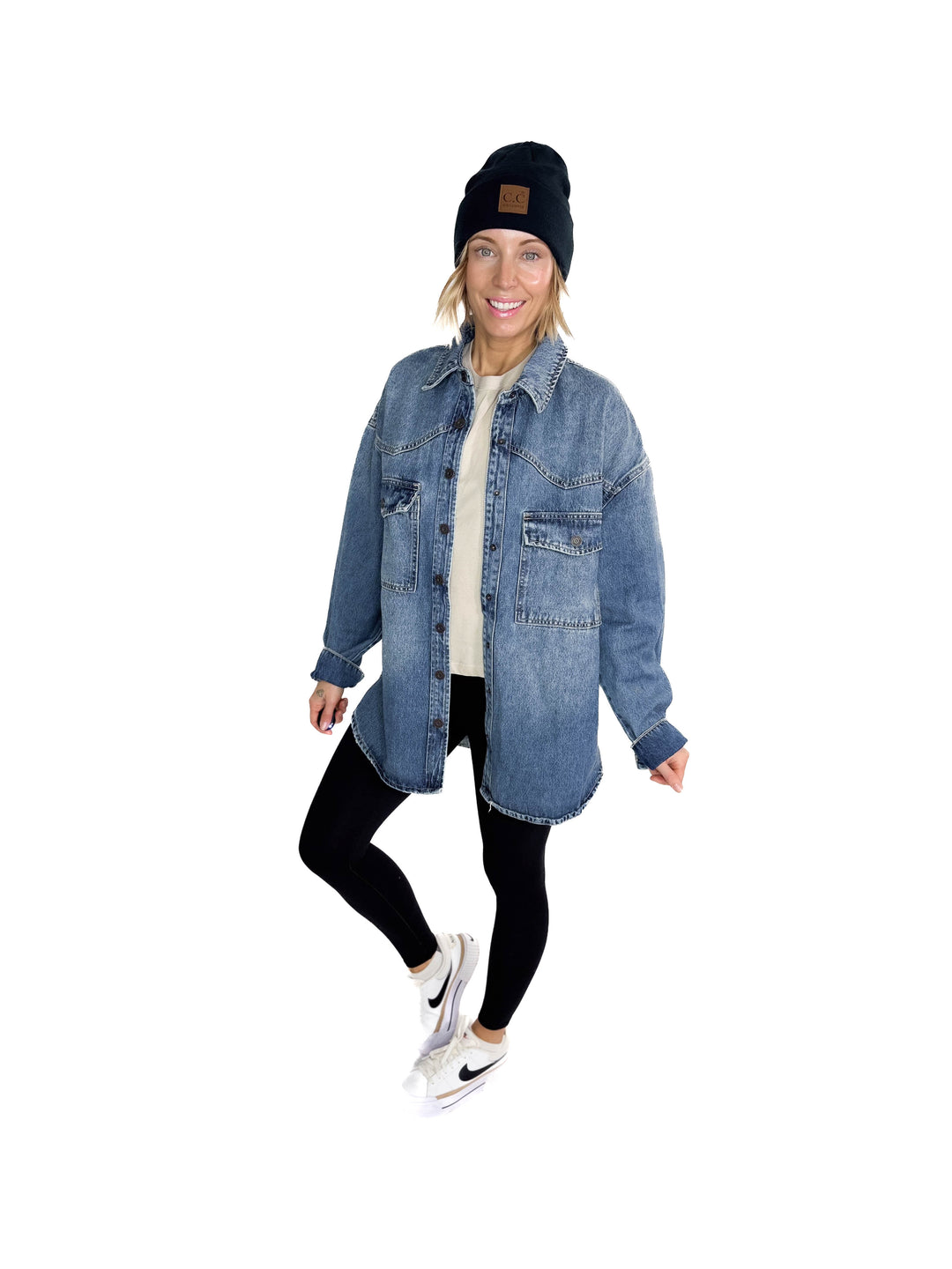HIDDEN JEANS Abbi Oversized Denim Jacket
