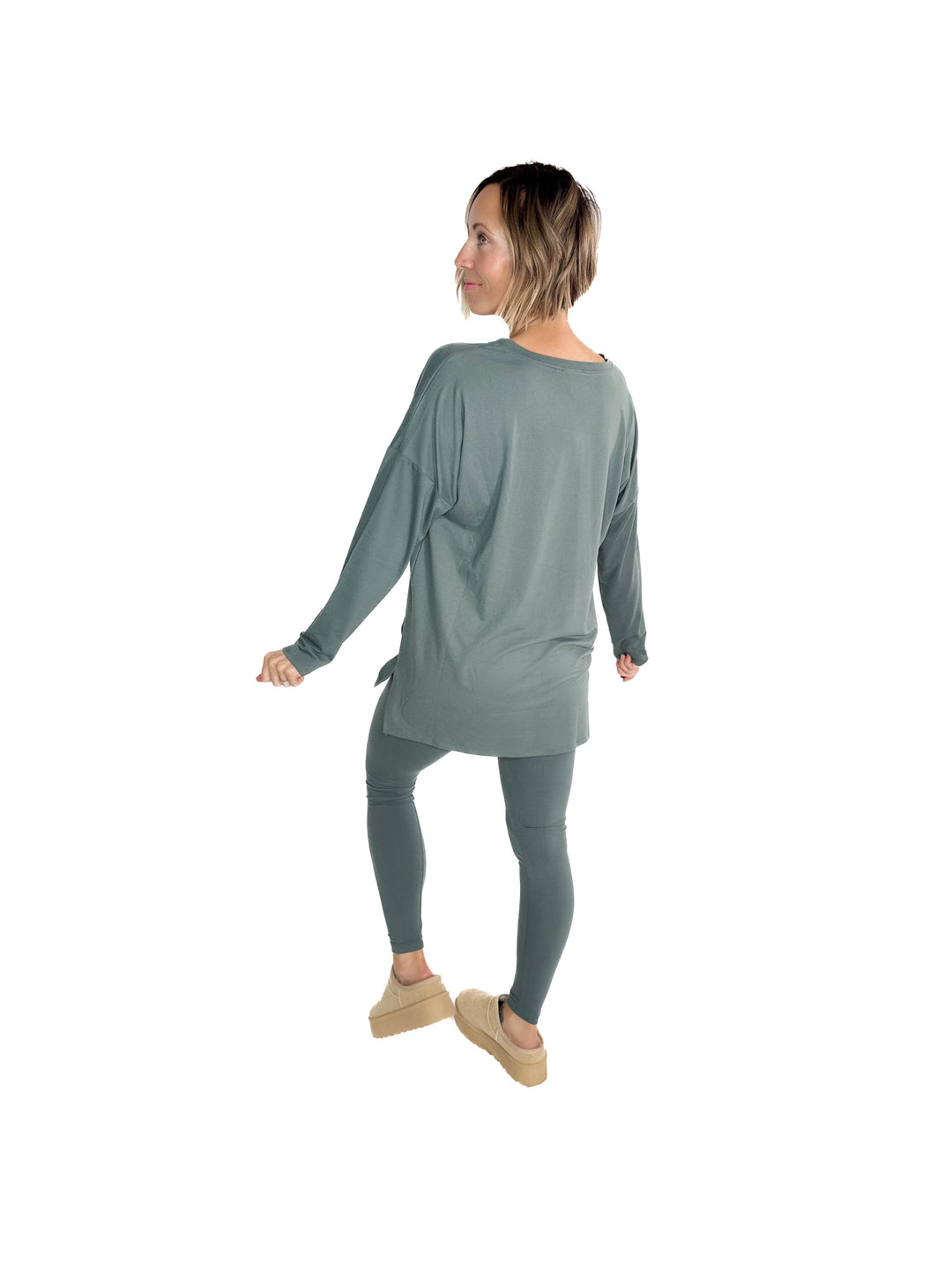 Essential Butter Legging Set- ASH JADE - final sale