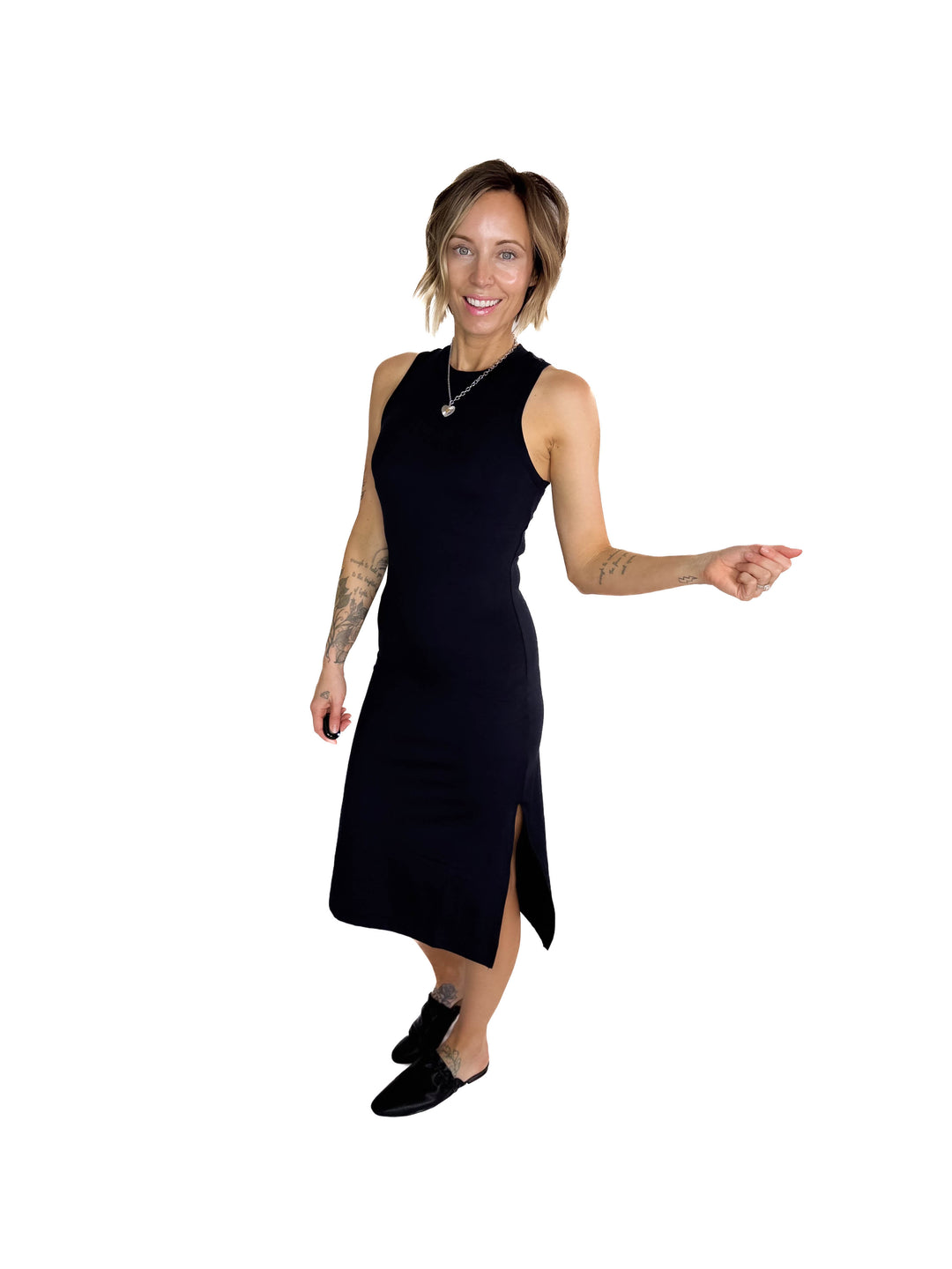 MONO B Reesey Bodycon Dress- BLACK