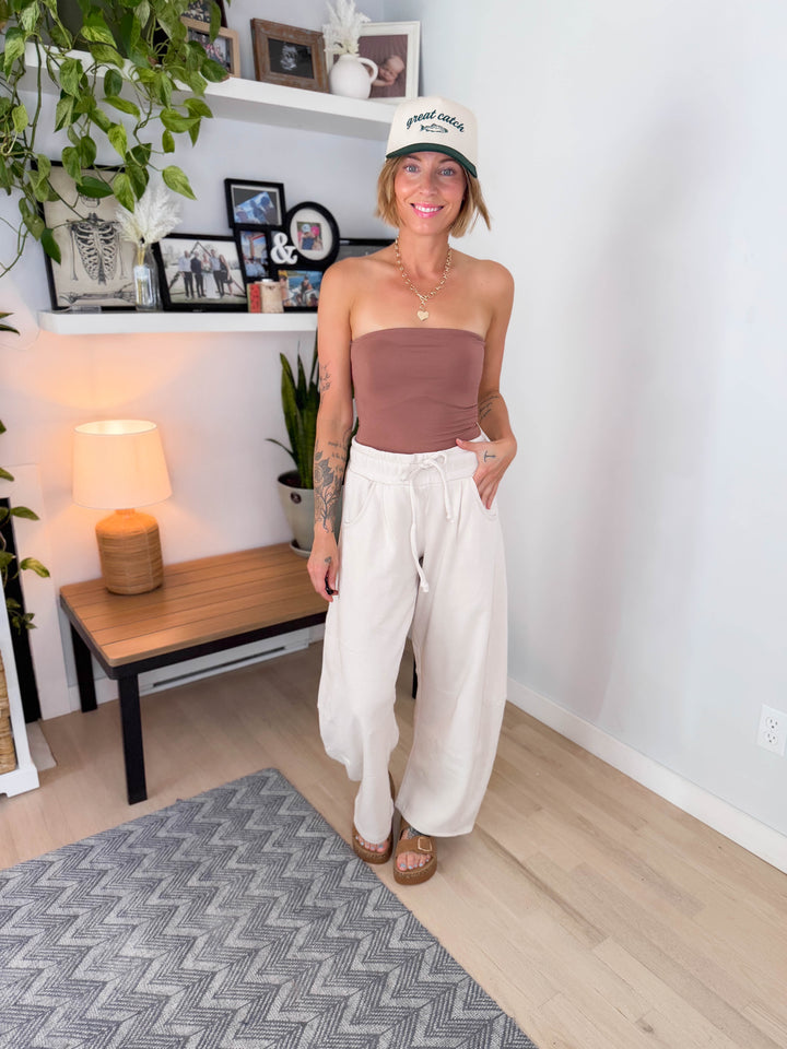 Moonlit Basic Jersey Bandeau- CHOCOLATE MILK