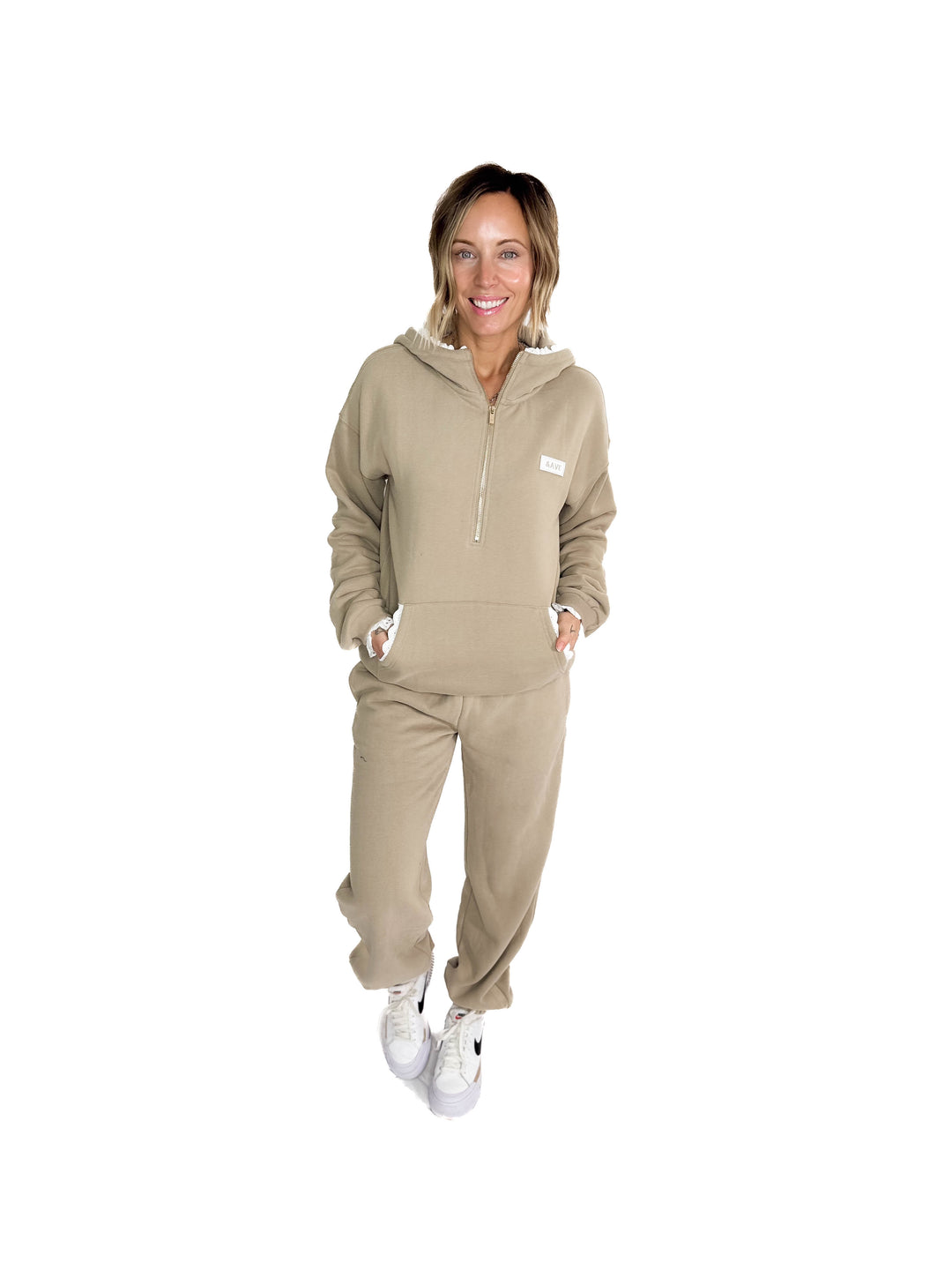 AMPERSAND AVENUE Comfort Zone Joggers- MOCHA LACE