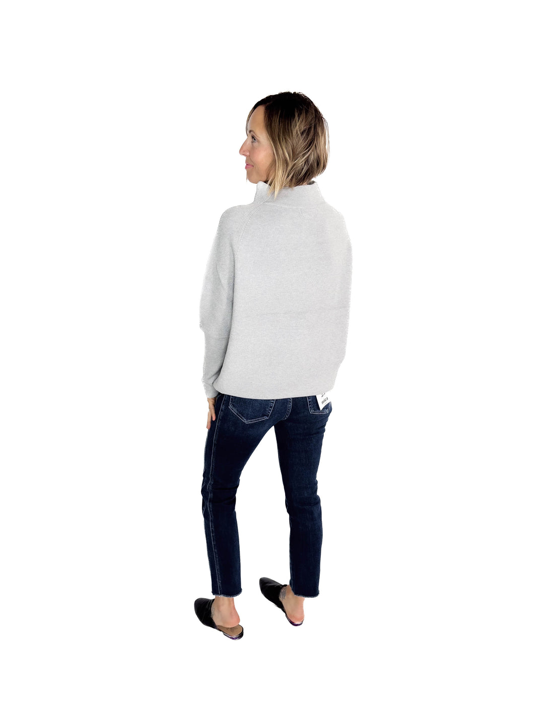 Maren Dolman Sweater- HTHR GREY