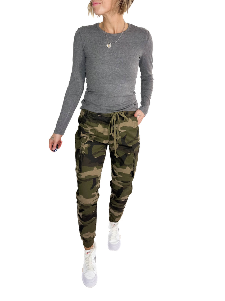 Bazz Cargo Jogger- OLIVE CAMO