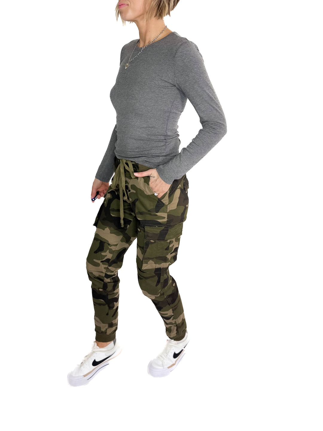 Bazz Cargo Jogger- OLIVE CAMO