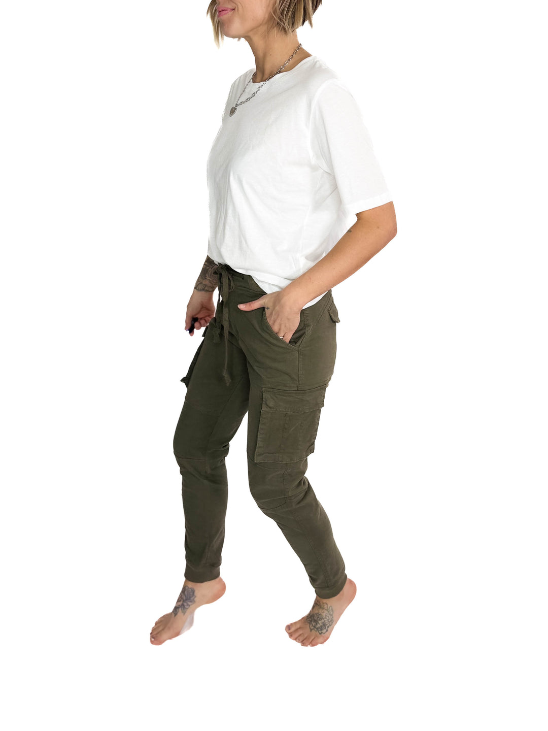 Bazz Cargo Jogger- OLIVE