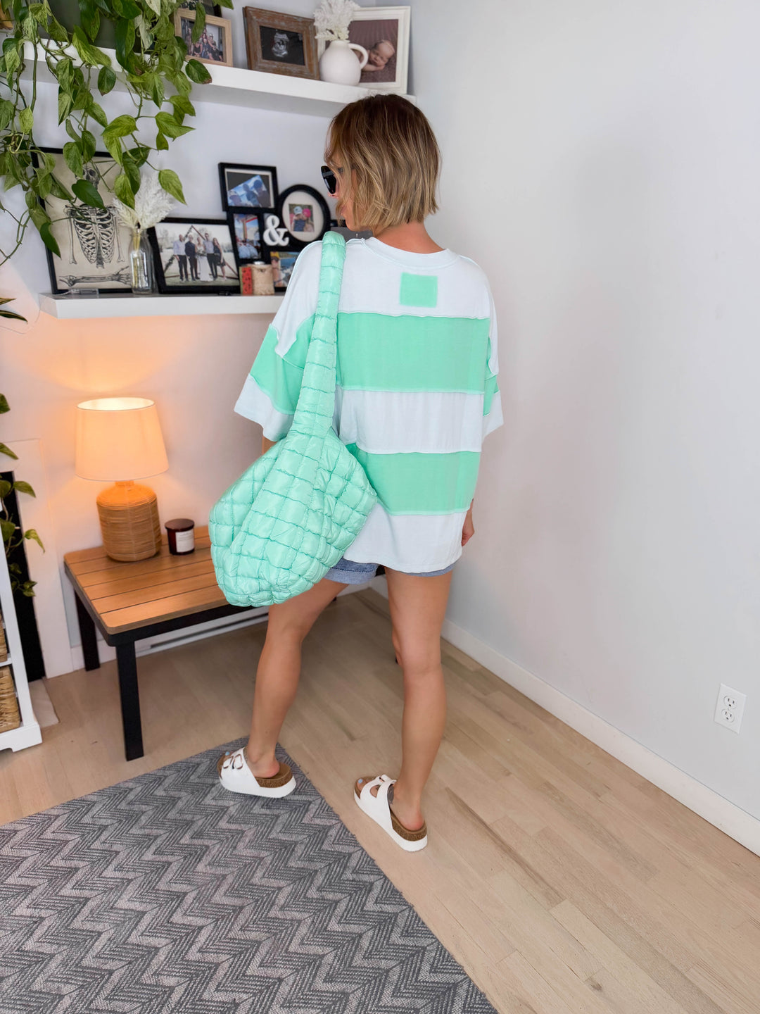 Nyelle Short Sleeve Pullover- GREEN