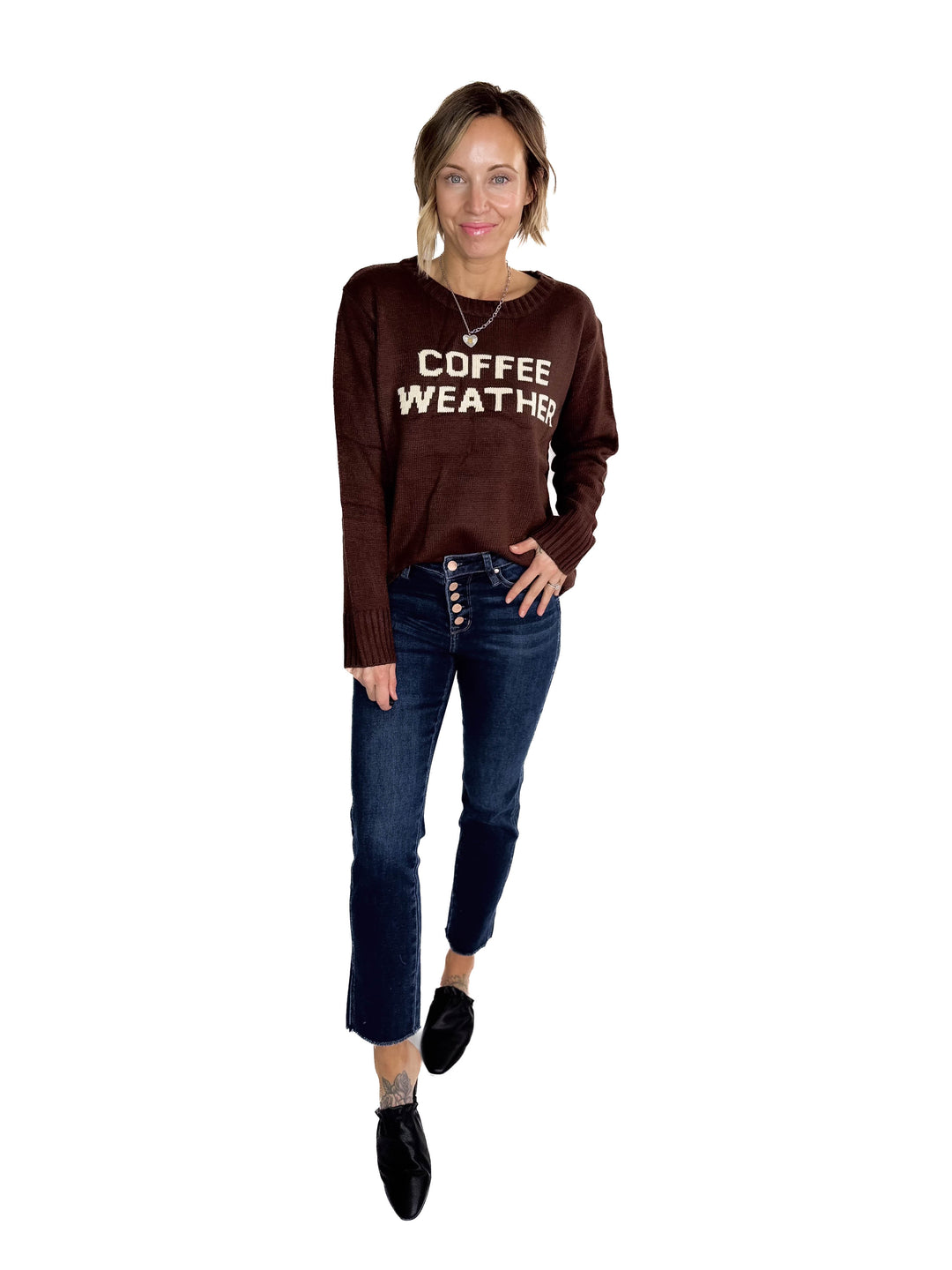 Coffee Weather Knit Sweater