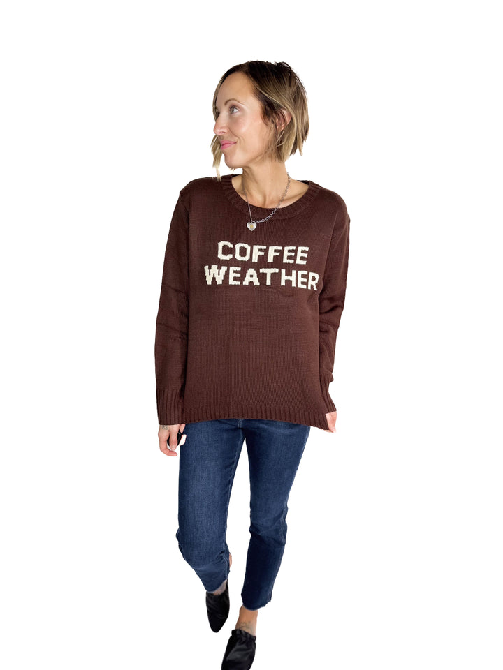 Coffee Weather Knit Sweater