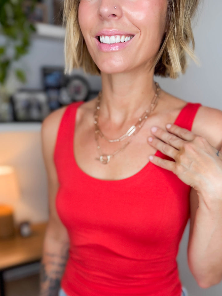 Tonka Chain Toggle Necklace- GOLD