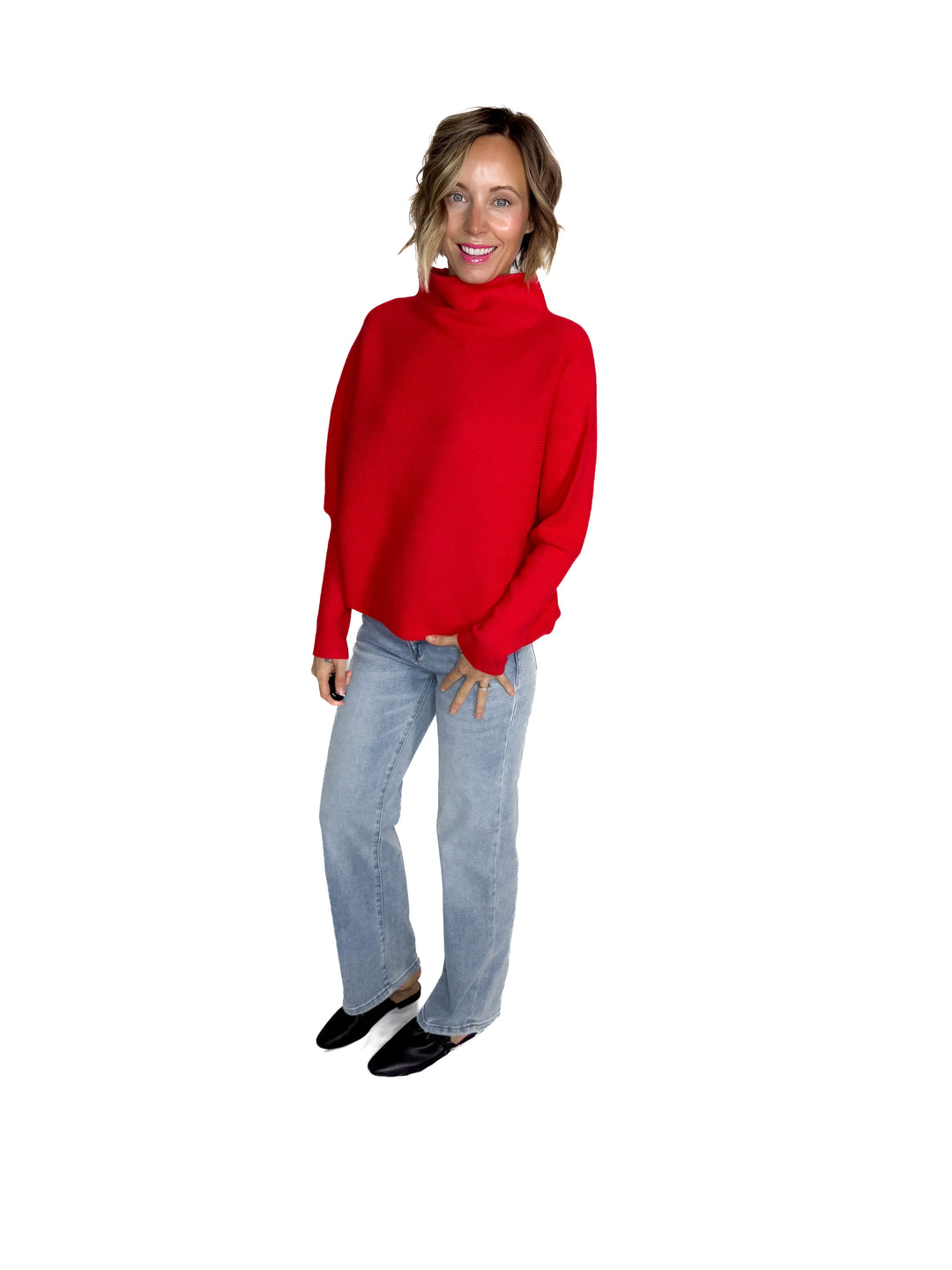 Maren Dolman Sweater- RUBY