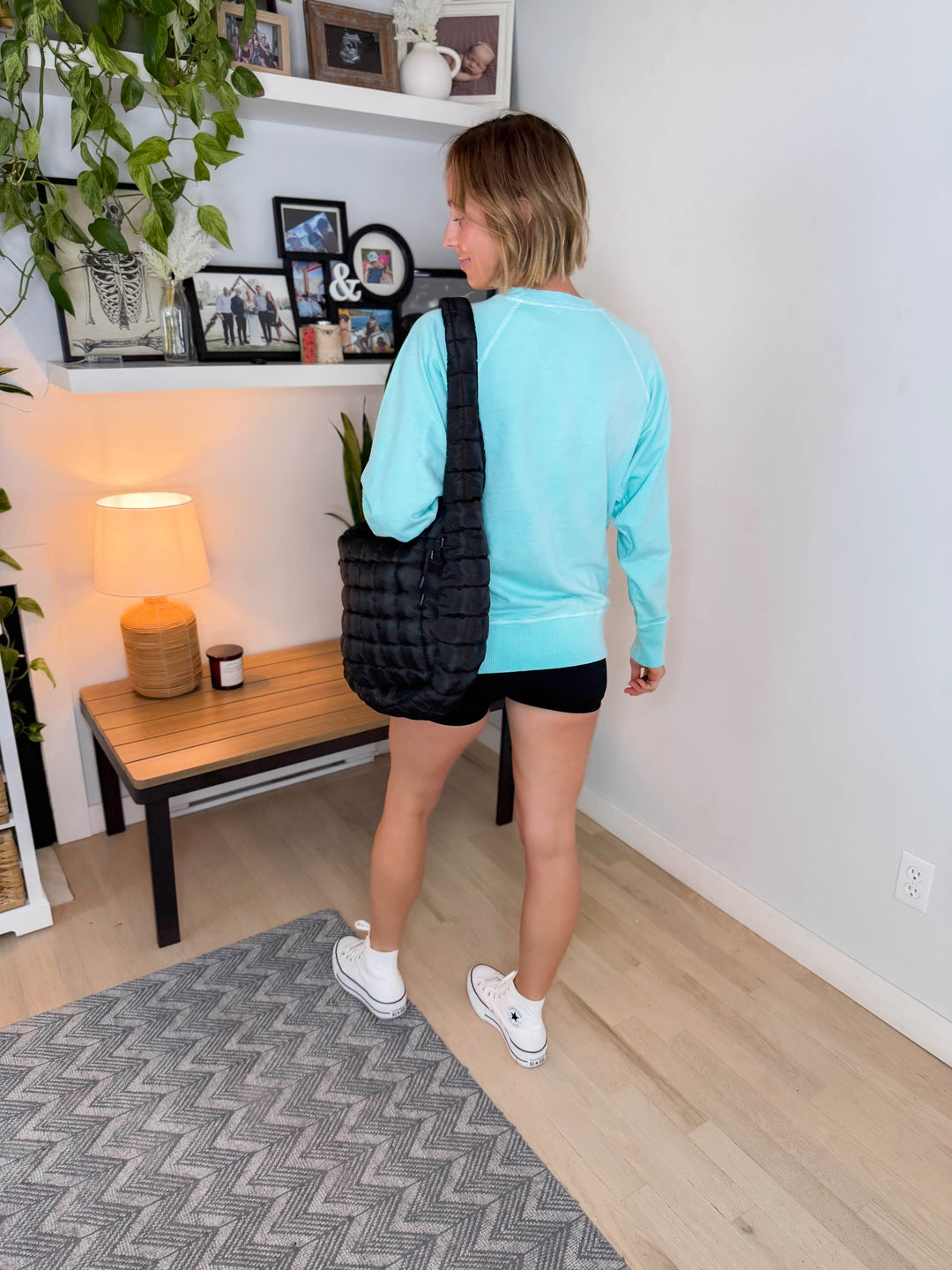 Jane Washed Tunic Pullover- MINT