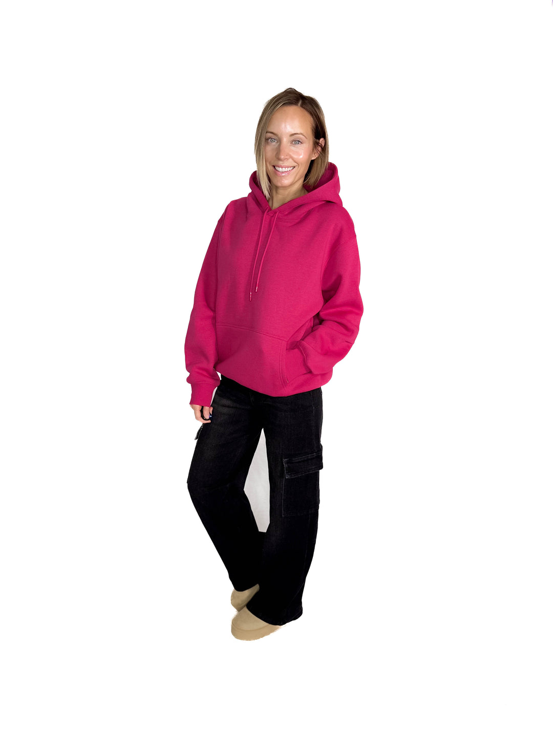 MONO B Calla Cloud Hoodie- PLUM PINK