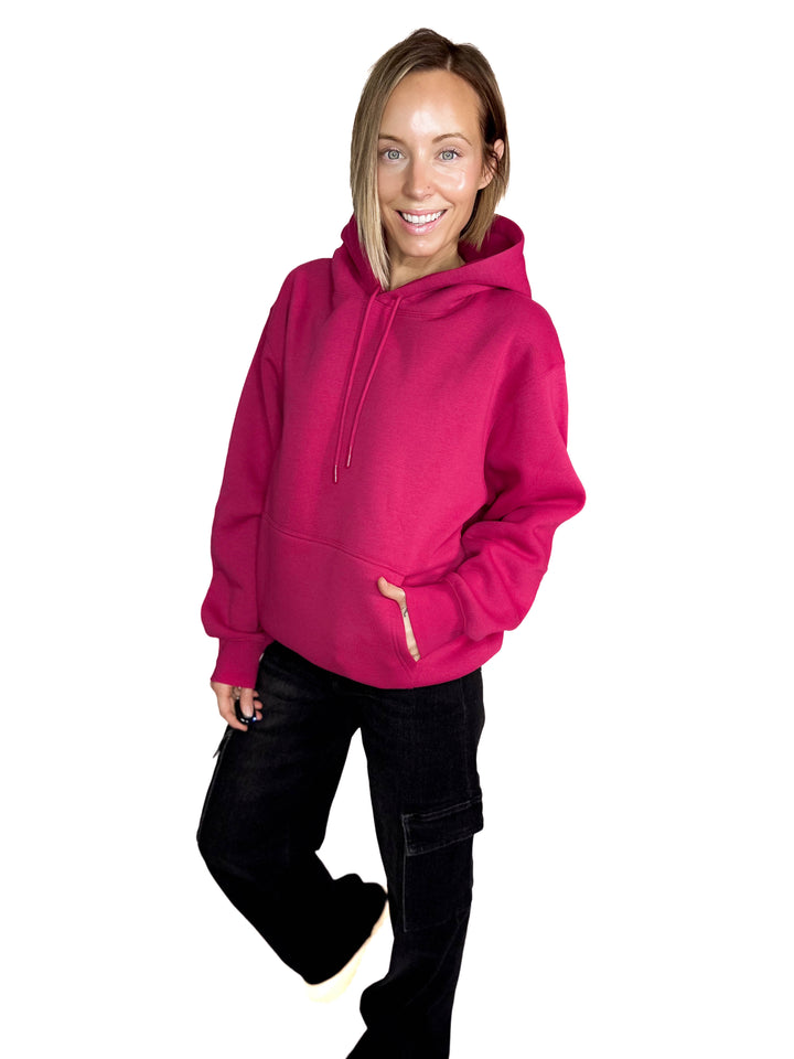 MONO B Calla Cloud Hoodie- PLUM PINK