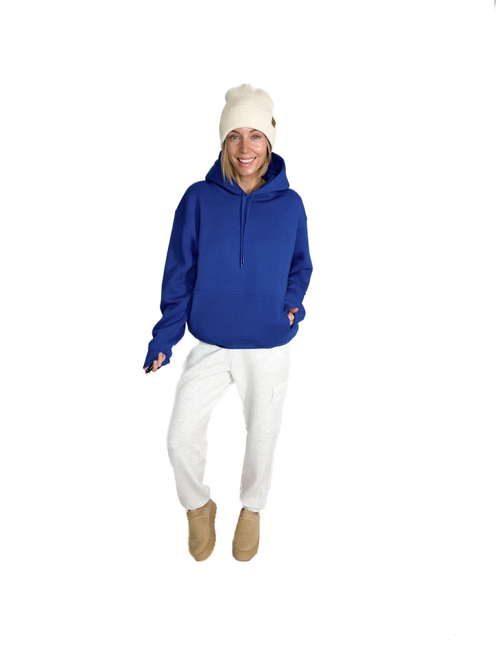 MONO B Calla Cloud Hoodie- DEEP INDIGO