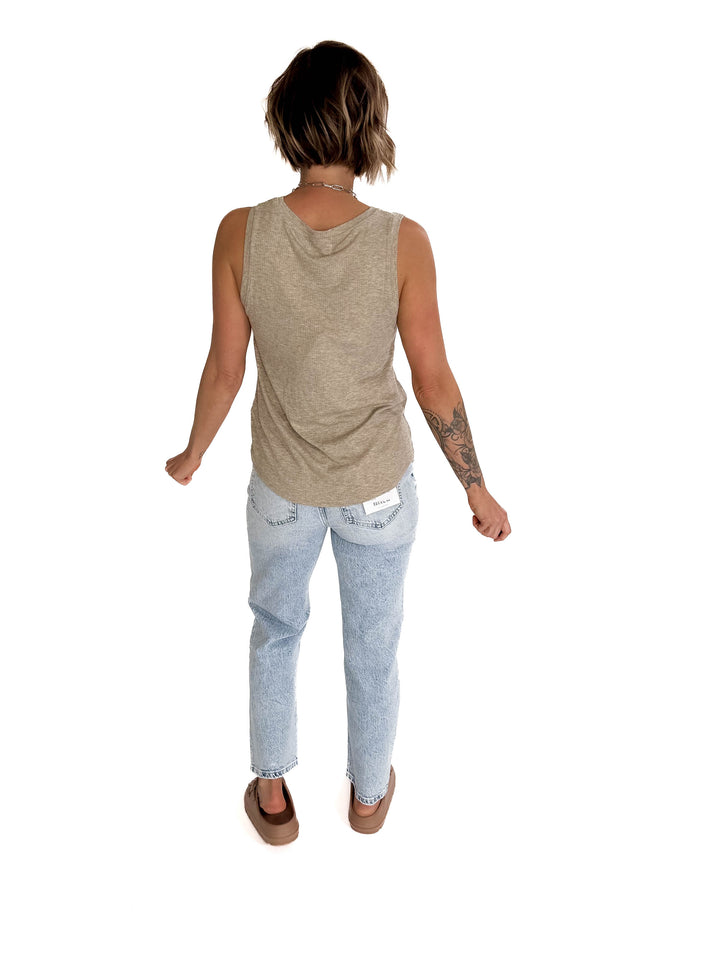 THREAD & SUPPLY Elcie Tank- CAMEL HTHR-FINAL SALE