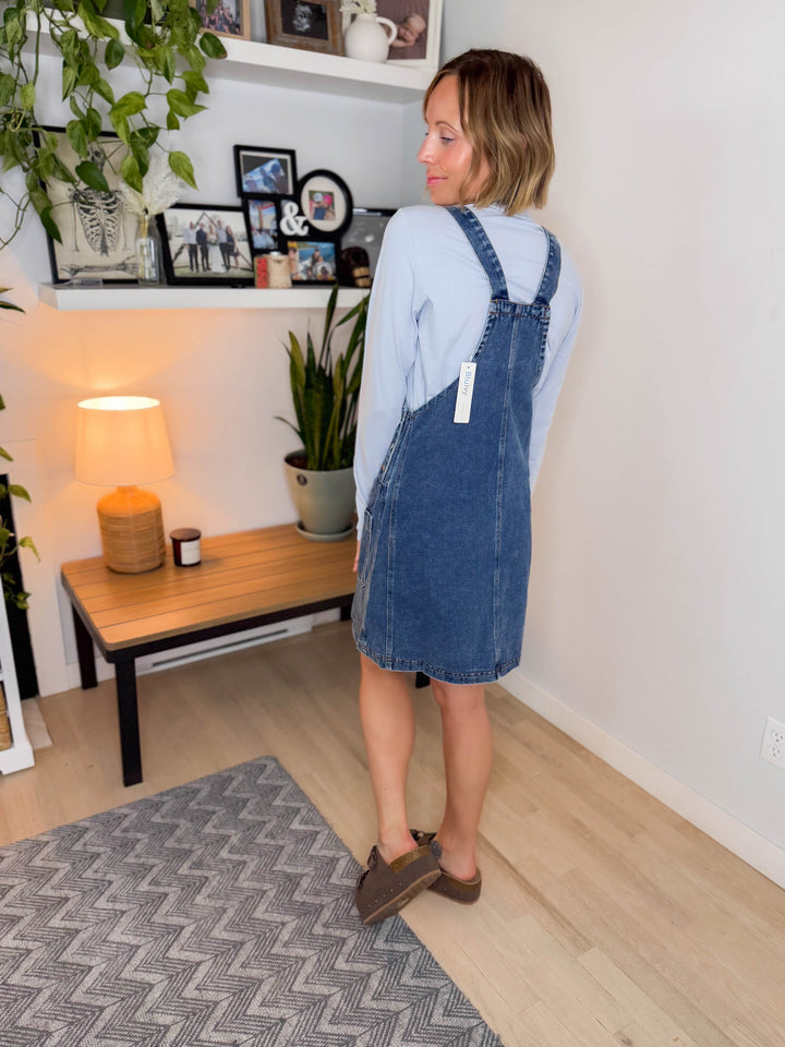 Canyon Cotton Crewneck Long Sleeve- CHAMBRAY