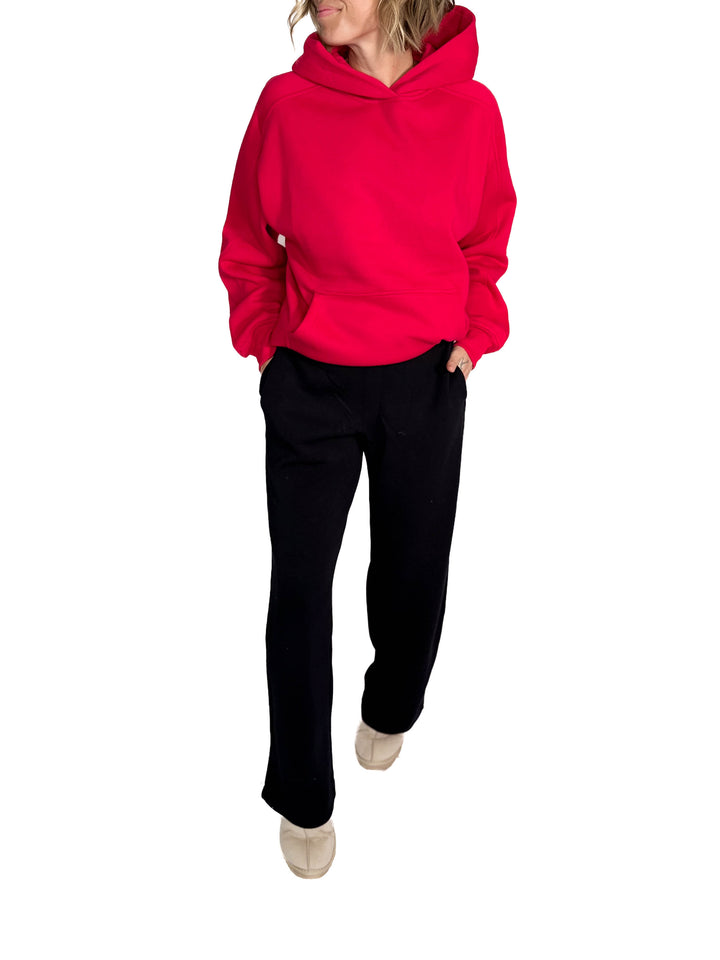 Nancy Modal Straight Leg Pant- BLACK/CREAM