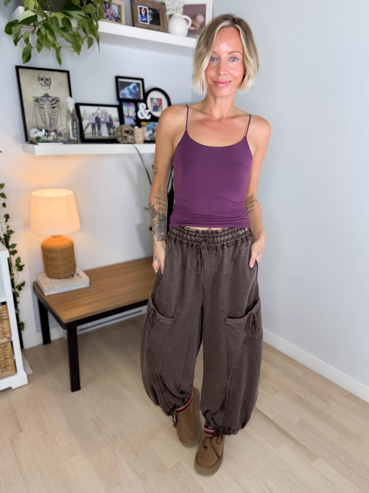 Pebble Cinch Jogger- COFFEE BEAN