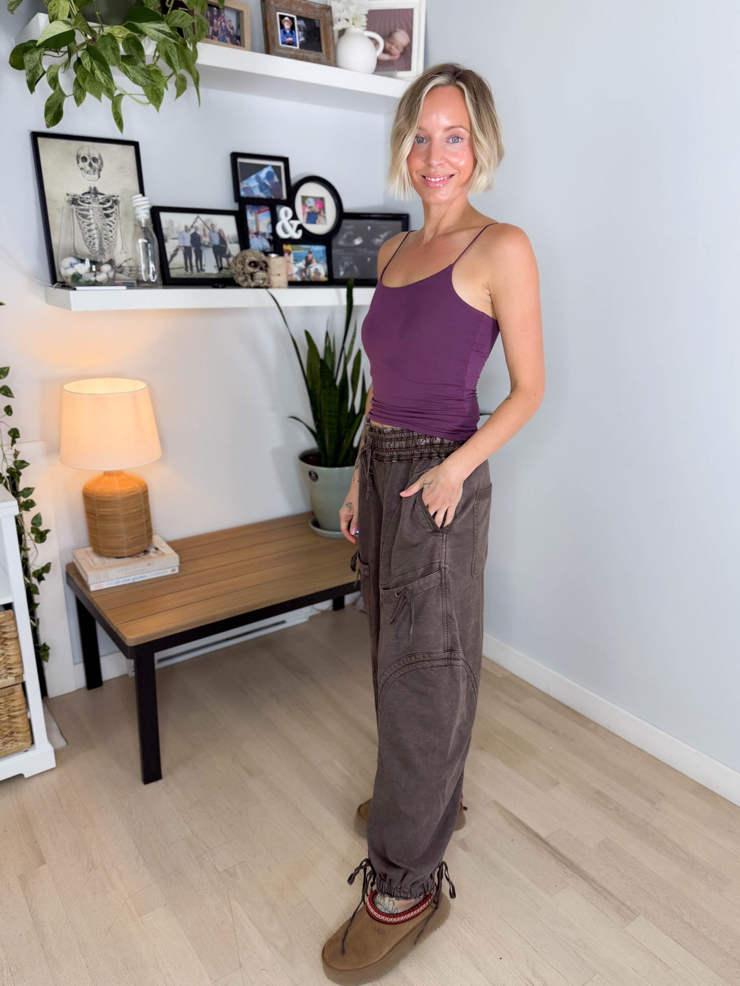 Pebble Cinch Jogger- COFFEE BEAN