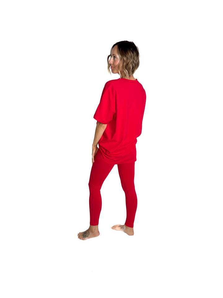 Champlain Cotton Legging Set- RUBY