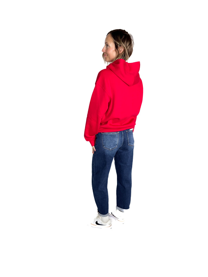 Jemma Classic Fleece Hoodie- RUBY