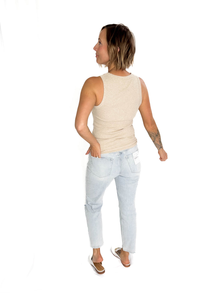 THREAD & SUPPLY Edlin Tank- CAPUCCINO HTHR-FINAL SALE