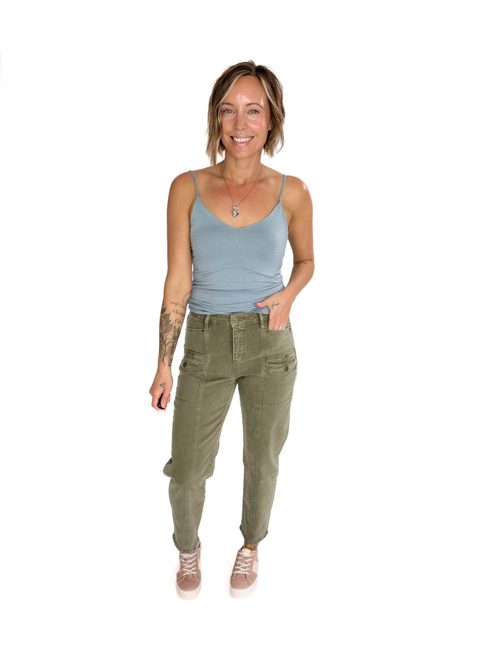 Not Your Basic Spagetti Strap Tank- BLUE GREY-FINAL SALE