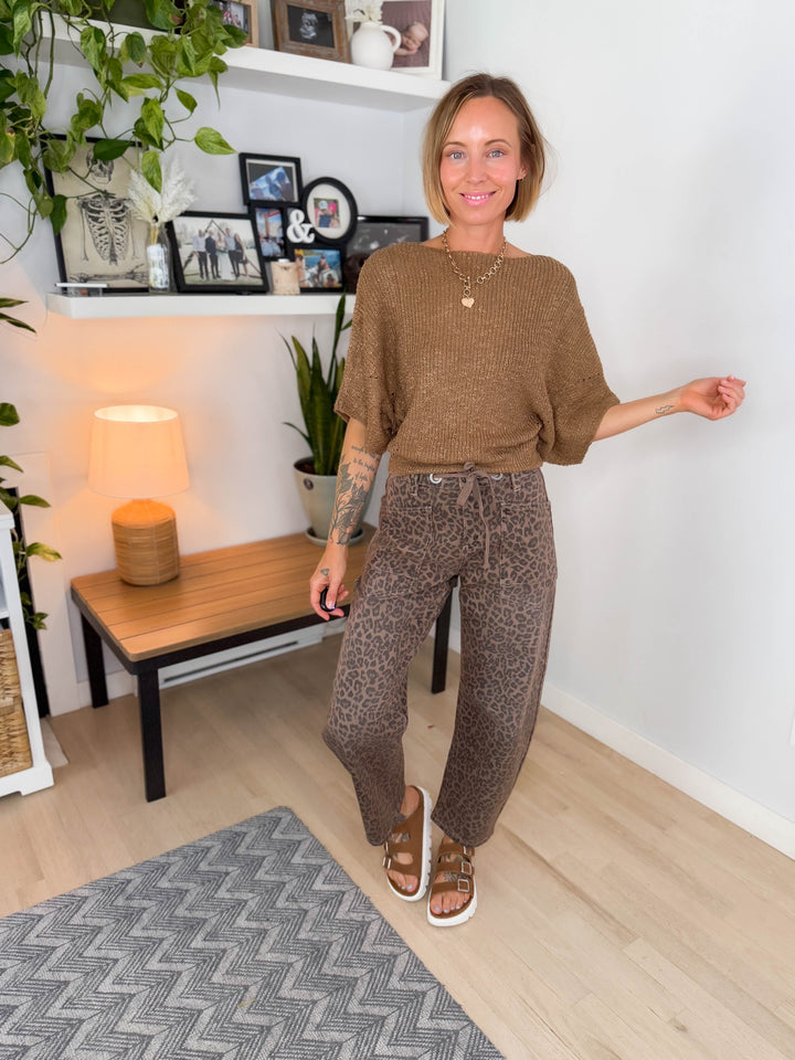 Brisol Dolman Knit Sweater- COCO