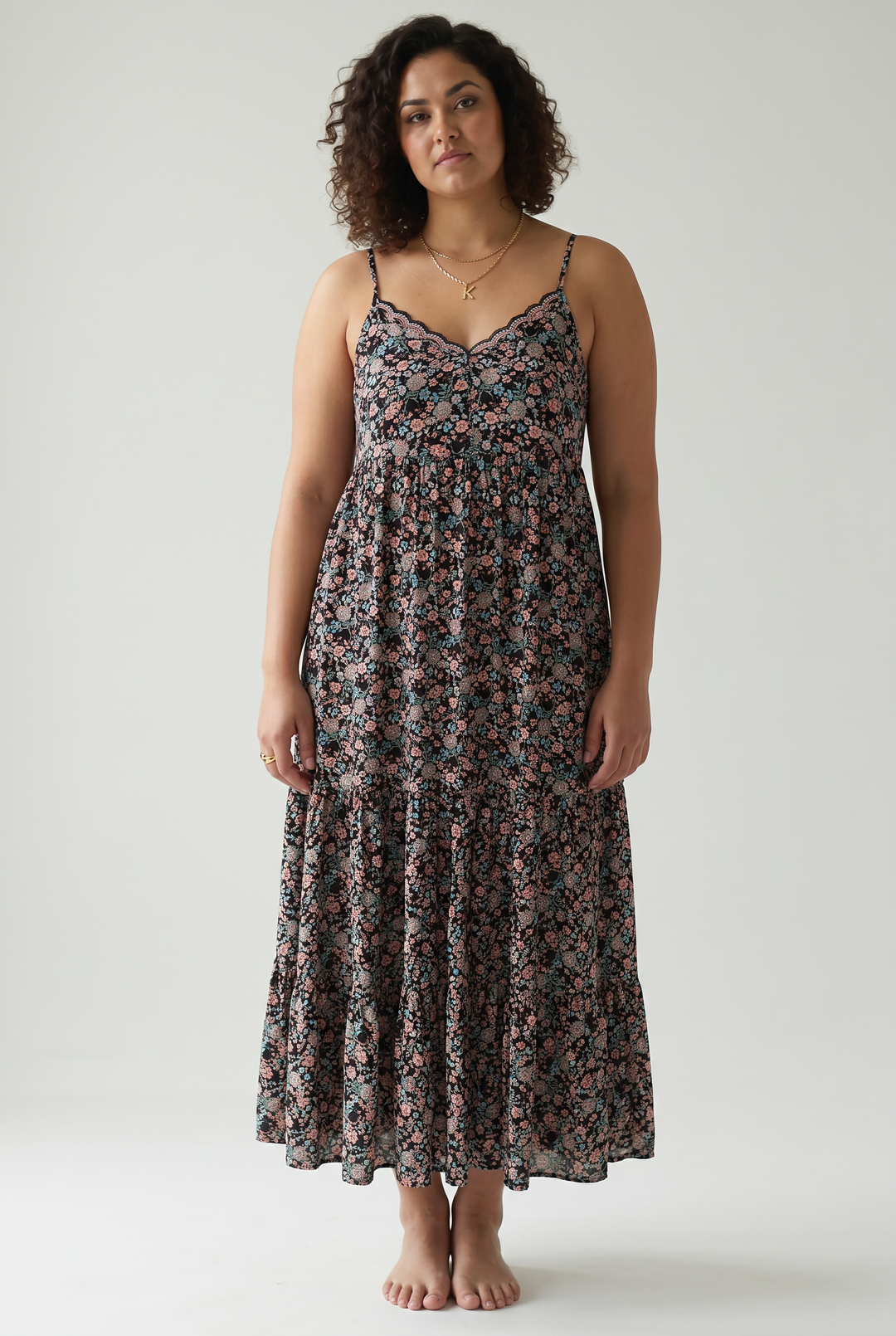 Doryn Vintage Floral Maxi Dress