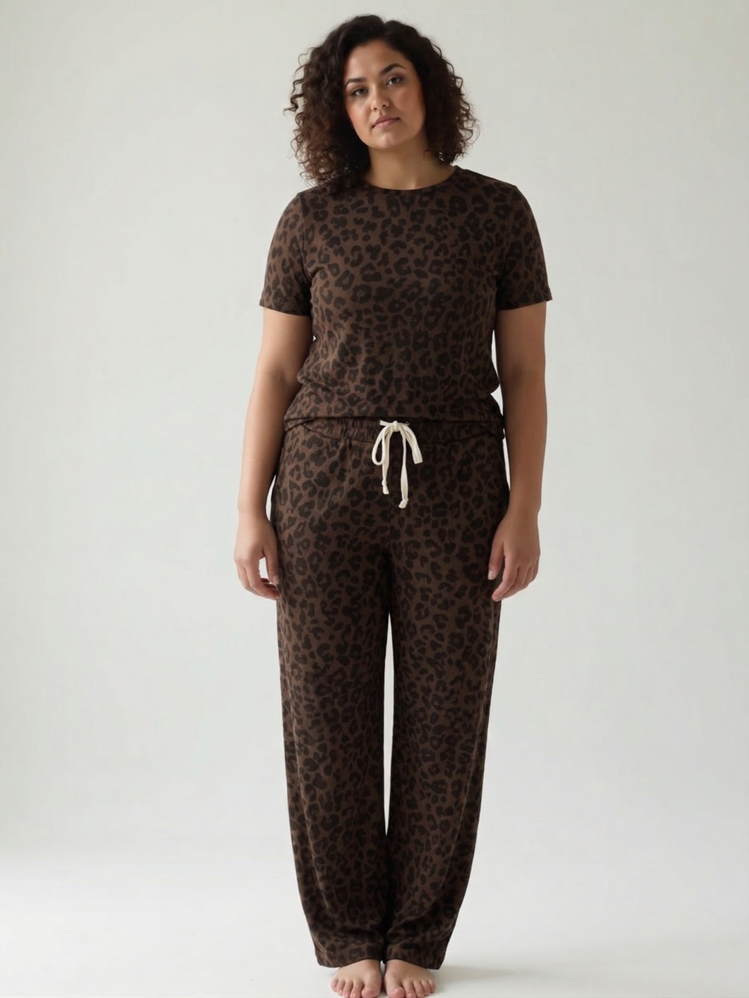 AMPERSAND AVE Thermal Tee + Pant Set- ROAM WILD