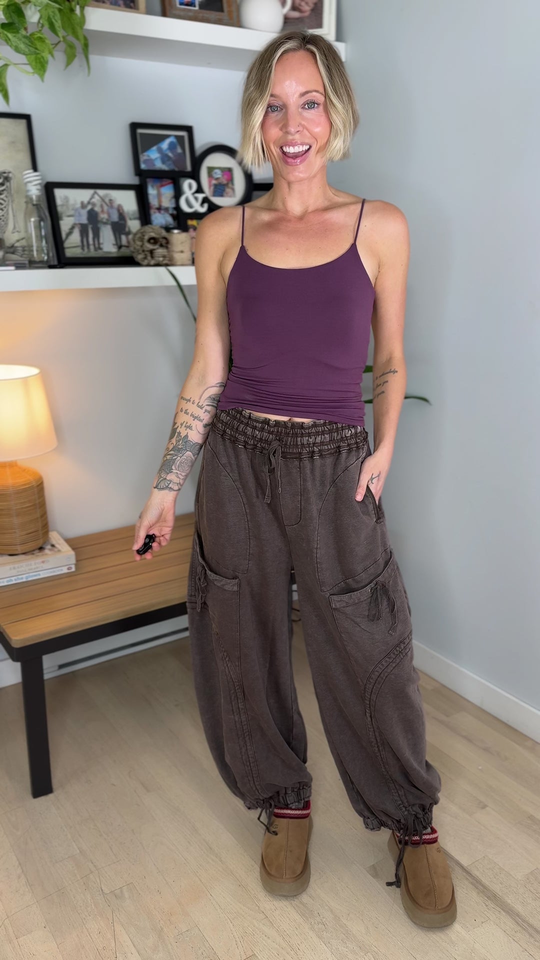 Pebble Cinch Jogger- COFFEE BEAN