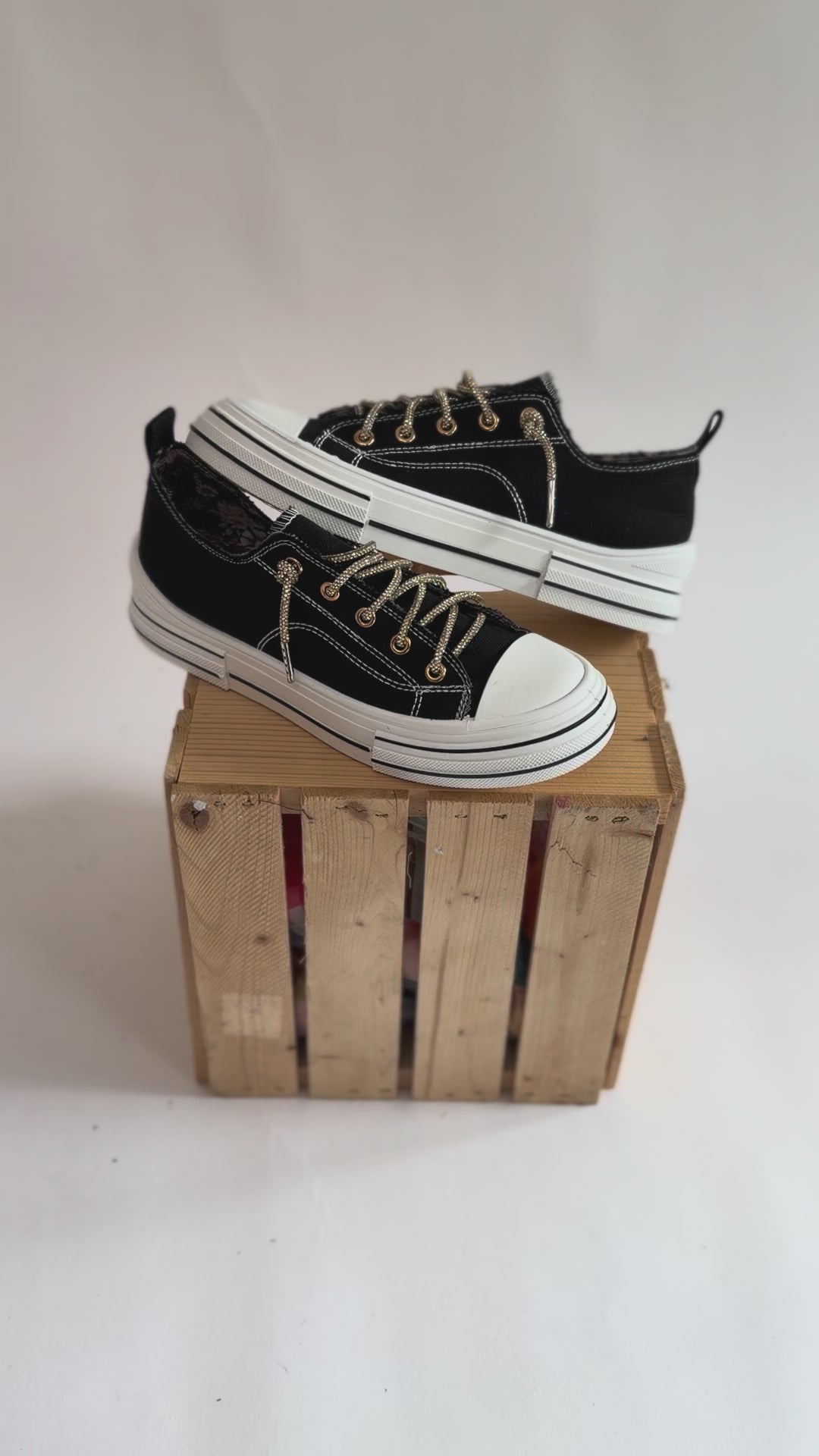 Amanda Gold Lace Sneaker